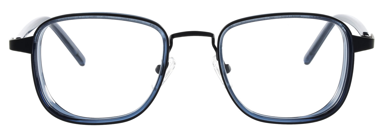 Das Bild zeigt die Eyebar Brille Neapel in mattschwarz von vorne.
